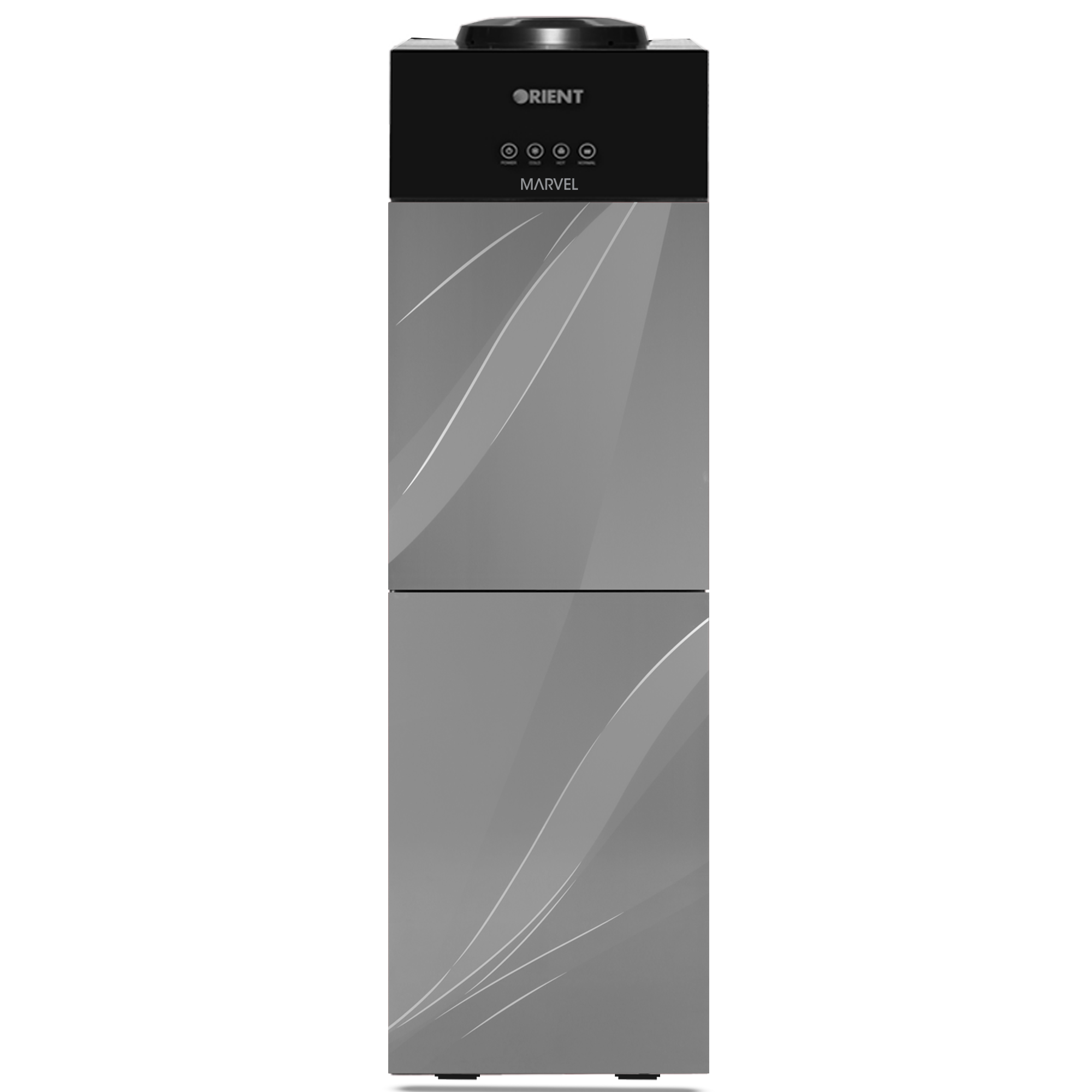 Marvel 3 Taps Gray Glass Door Water Dispenser