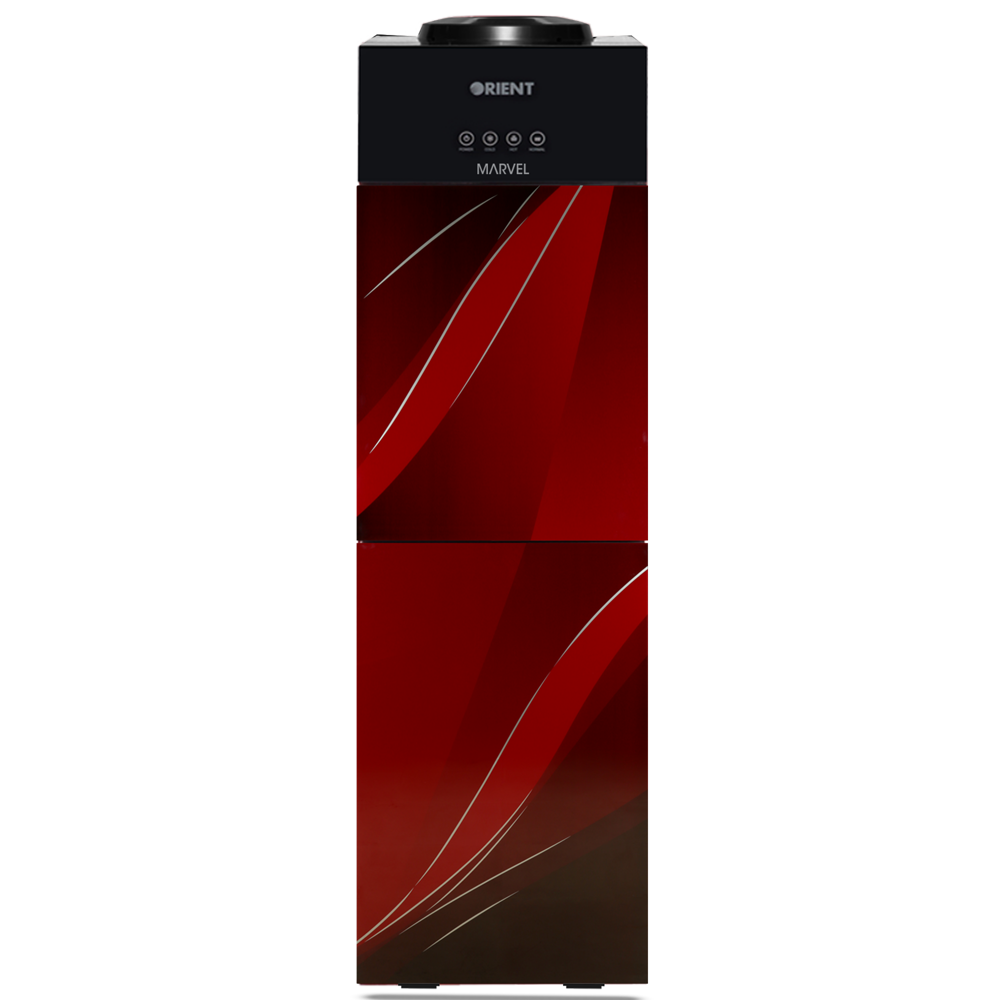 Marvel 3 Taps Red Glass Door Water Dispenser