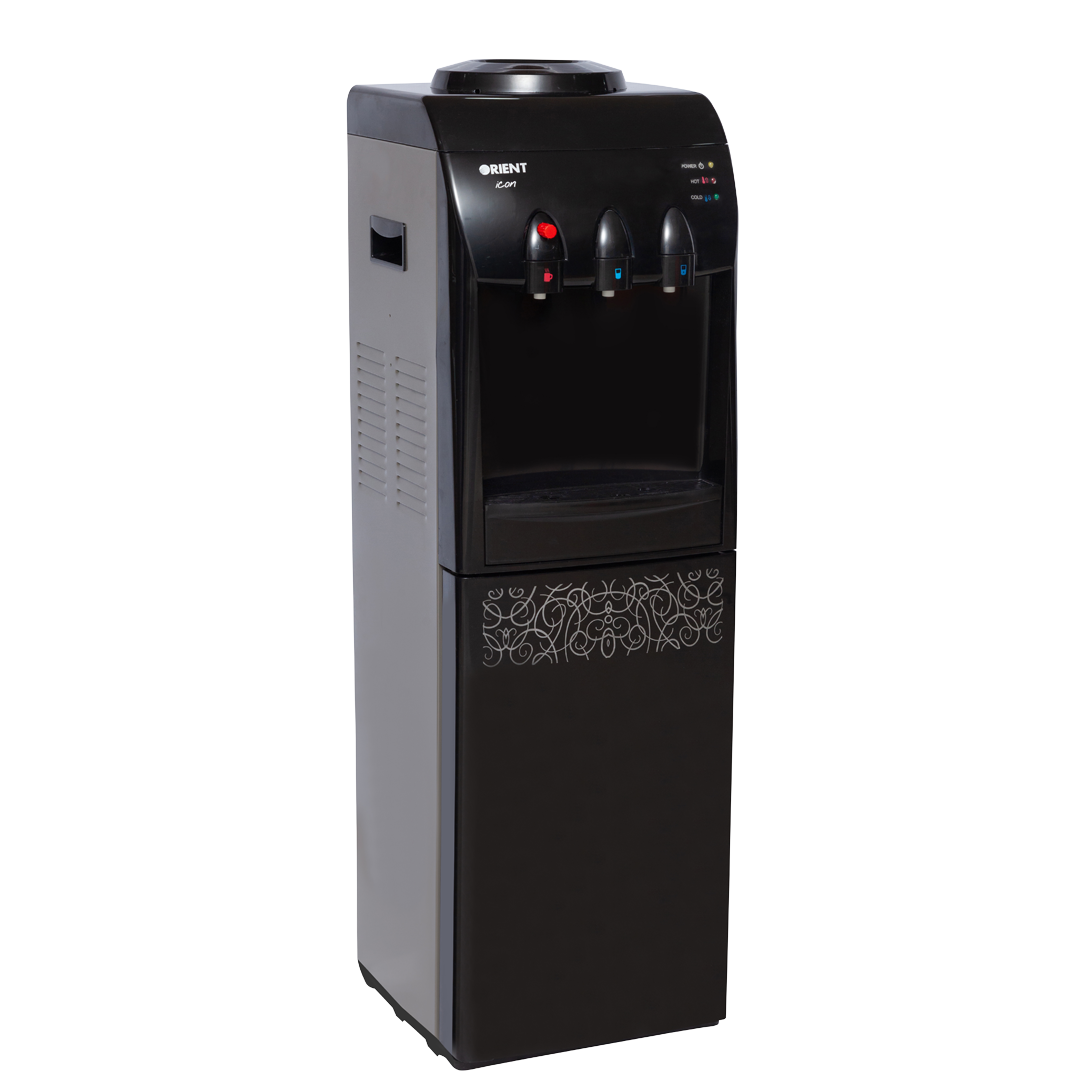 Icon 3 Taps Black Water Dispenser